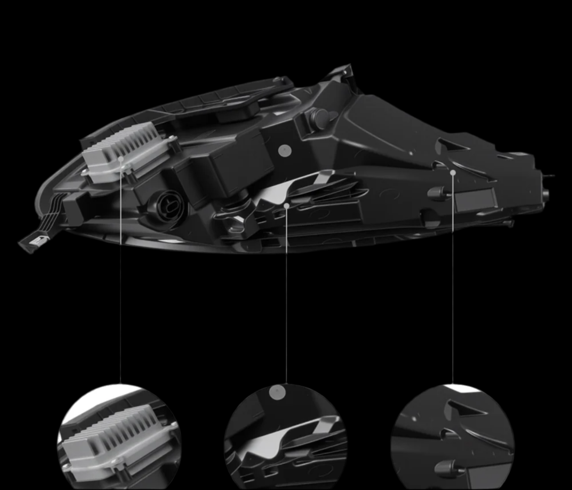 Tesla Model 3/Y matrix frontlykter 2021-2023